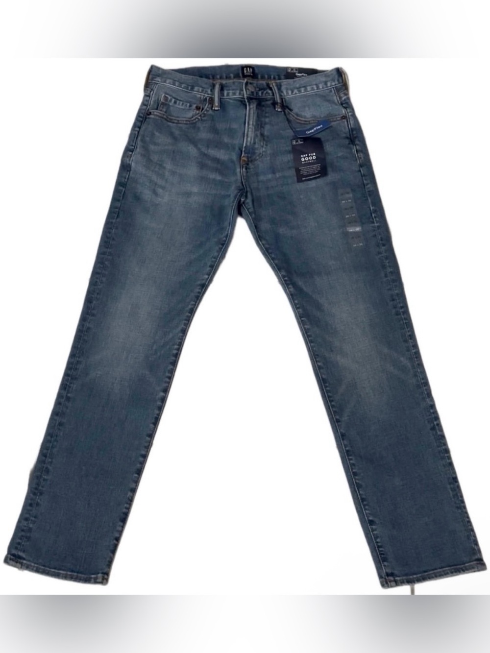 GAP Men's Slim Gapflex Mid Rise Jeans in Faded Blue Medium Wash, Size 29 30, NWT